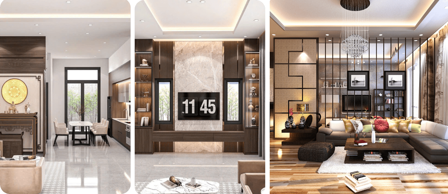 Nội thật hiện đại và sang trọng